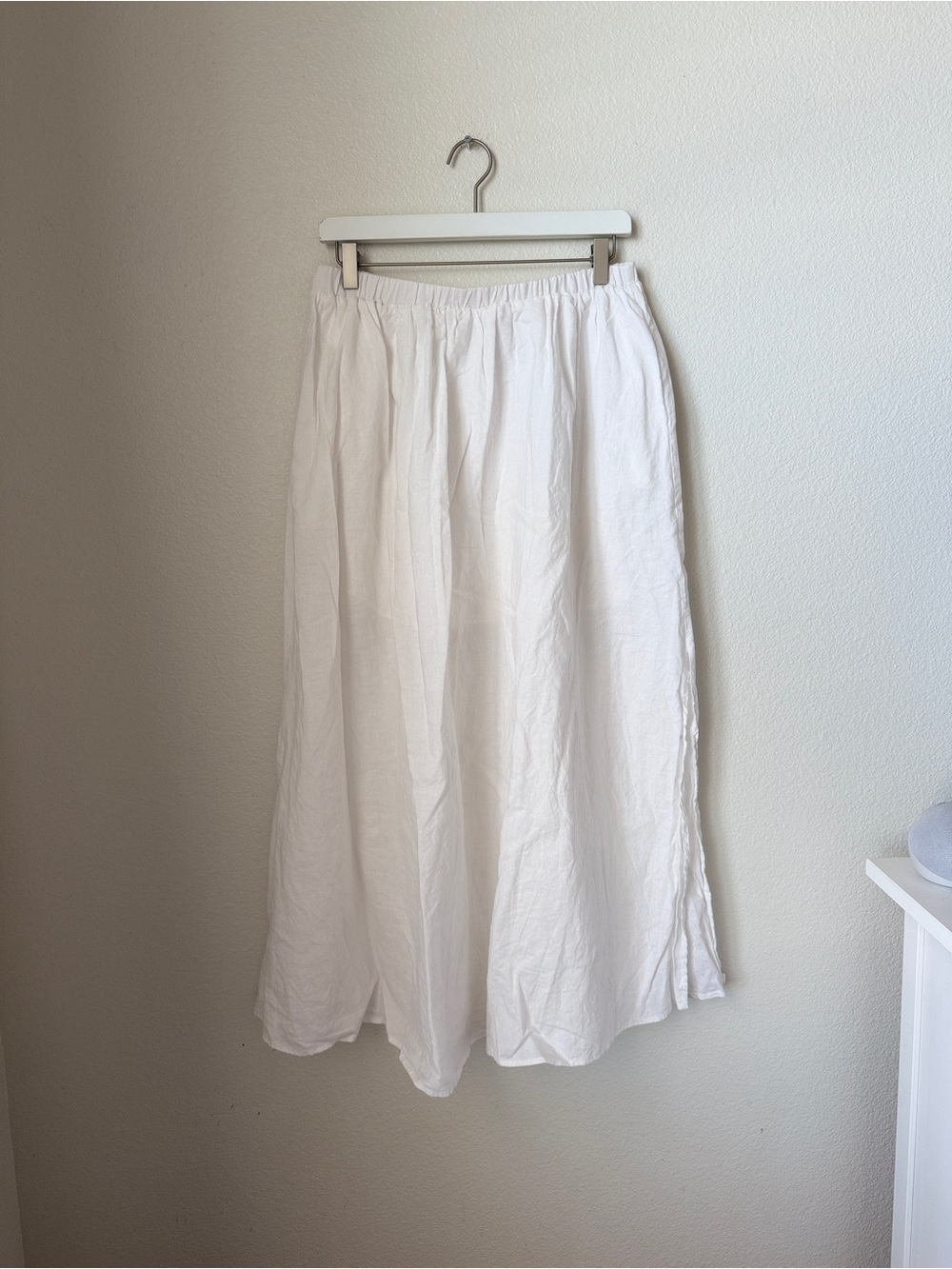 Petal+Pup Linen Maxi Skirt - Relaxed Fit white